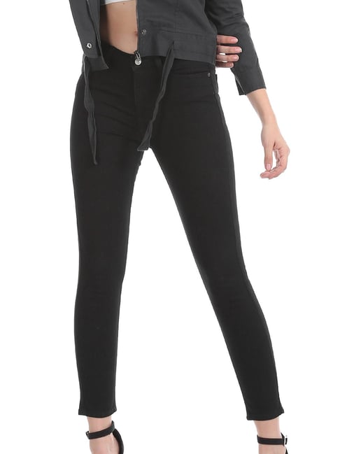 Aeropostale Black Cotton Jeans