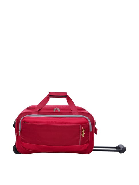 Buy Skybags Red 2 Wheel Small Duffle Trolley 54 Cm Online At Best Price Tata Cliq