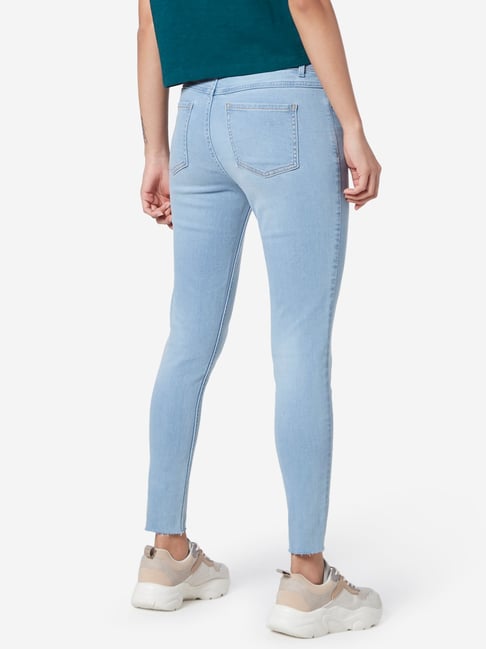 skinny mid waist jeans