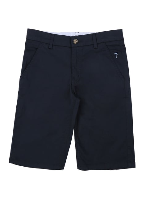 Gini & Jony Kids Navy Solid Bermuda