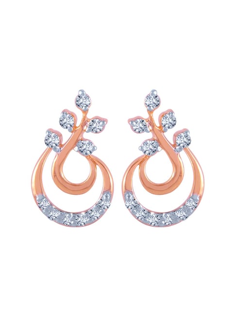 Defne Diamond Stud Earrings-Candere by Kalyan Jewellers