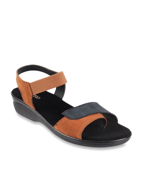 Metro Women's Tan Sling Back Wedges-picture-13