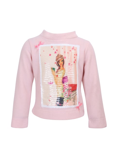 Cutecumber Kids Pink Embellished Party Top