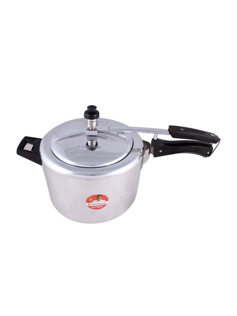 Wonderchef Silver Ultima Aluminium Non-Stick Pressure Cooker with InnerLid  (5L)
