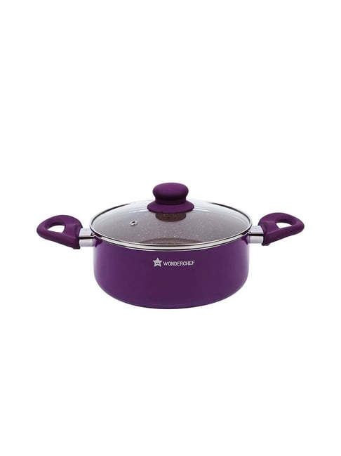 Buy Wonderchef Purple Royal Velvet 24cm Casserole withLid