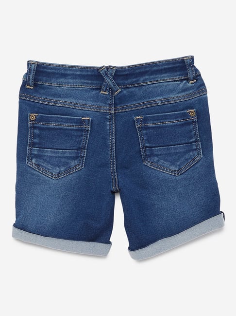 Buy HOP Kids Solid Beige Shorts from Westside