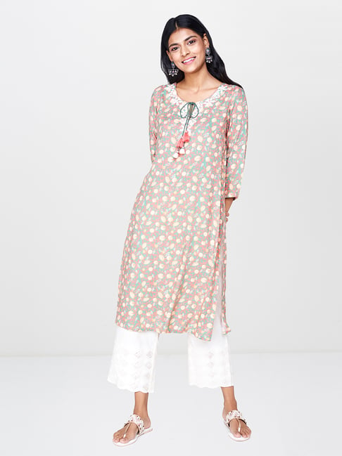 Global Desi Multicolor Printed Kurta