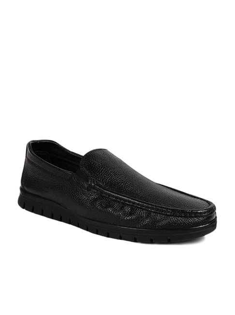 black casual loafers