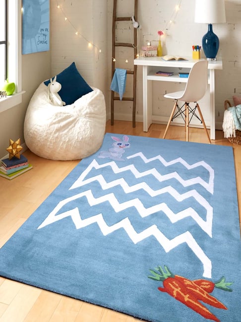 Buy Pequra Multicolour Peter Rabbit Hand Tufted Wool Kids Carpet