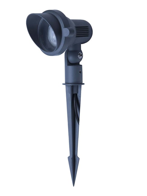 Fos Lighting Grey Sy Die Cast Hooded Outdoor Garden Spike Die Cast Hooded Outdoor Garden Spike