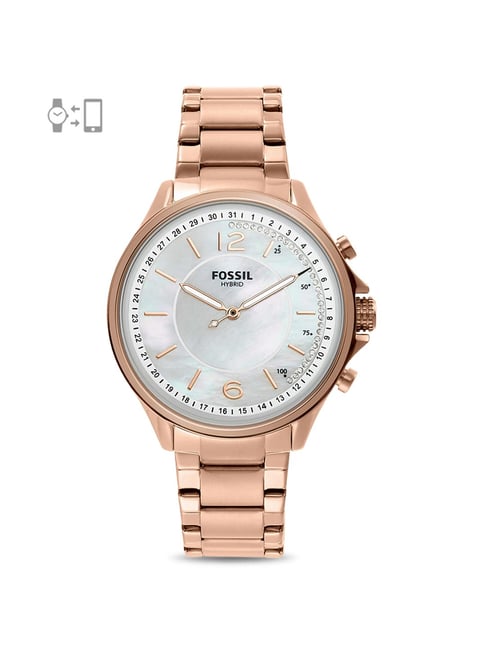 Fossil q rose store gold