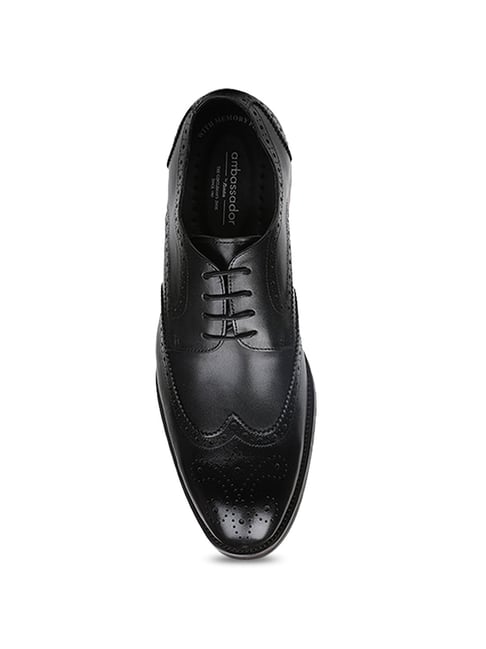 Buy Ambassador by Bata Black Brogue Shoes for Men at Best Price @ Tata CLiQ