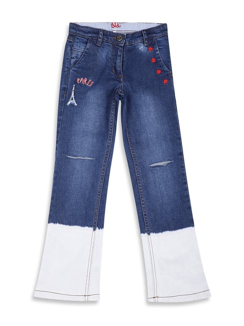 Elle Kids Blue Distressed Jeans