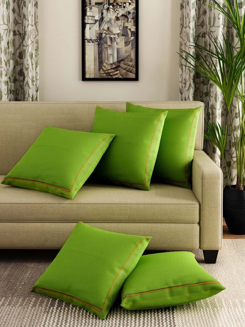 Throw Pillow 30 Inch Wide Outdoor Cushion Swayam Green Cotton 30