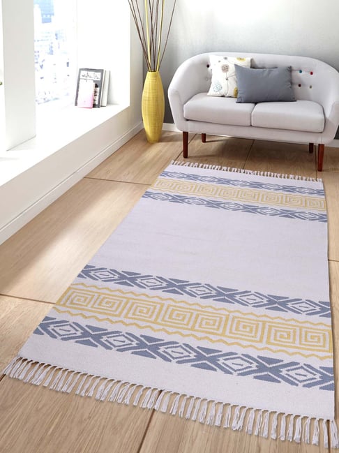 Pequra Multicolored Cotton Floor Covering Akbar Rug