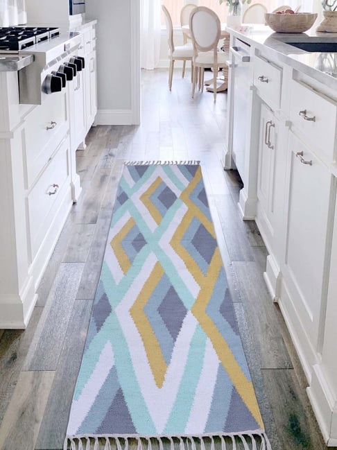 Pequra Multicolored Cotton Floor Covering Akira Runne Rug