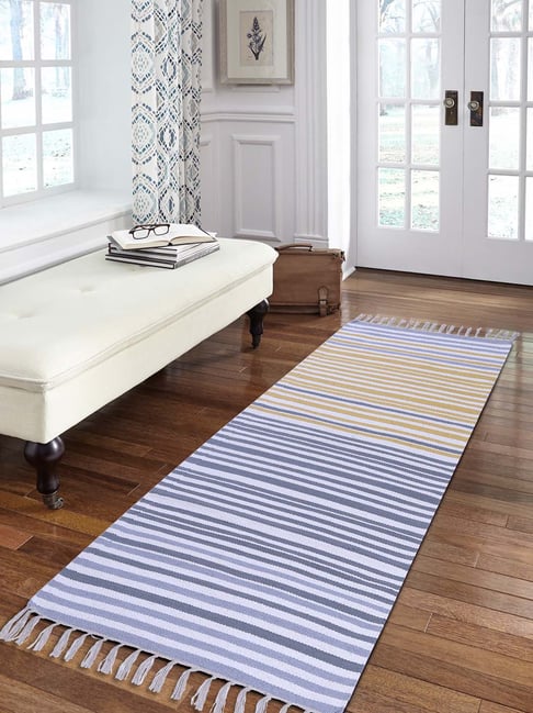 Pequra Multicolored Cotton Floor Covering Daniel Runner Rug