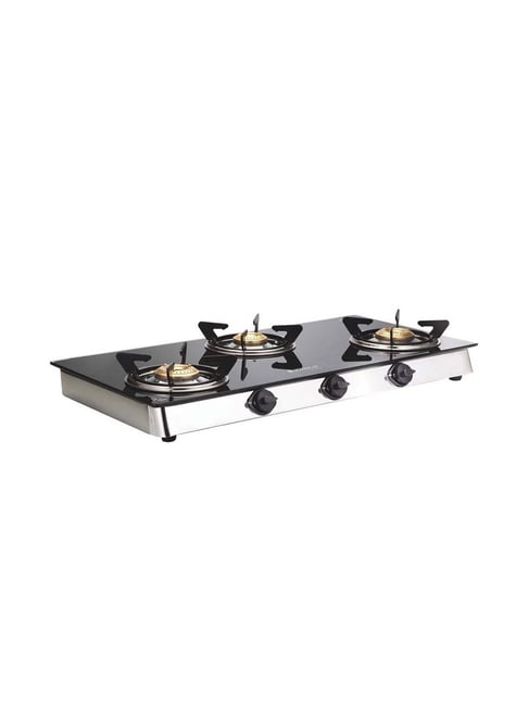 Buy Wonderchef Black Ruby 3Burner FuelSaving Efficiency Brass Gas