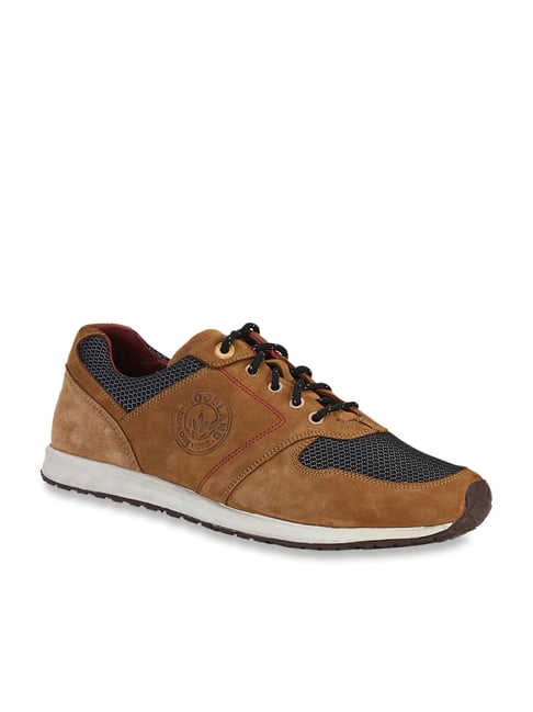 Woodland Men's Cashew Brown Casual Sneakers