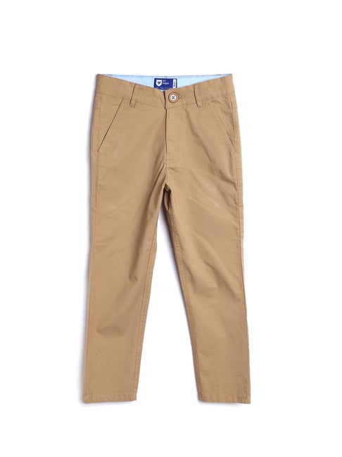 Buy 612 League Kids Khaki Solid Pants for Boys Clothing Online