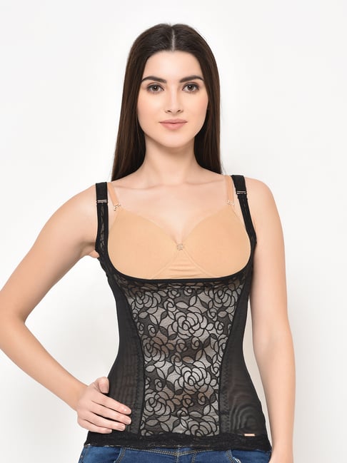 Buy Da Intimo Black Lace Shaping Camisole for Women Online Tata CLiQ