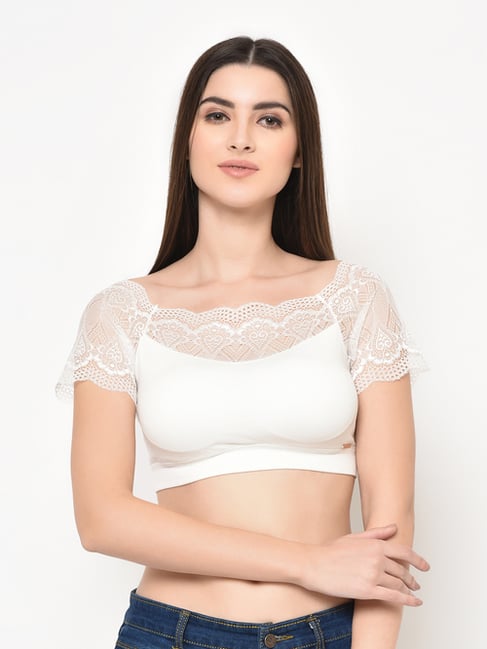 Buy Da Intimo White Non Wired Padded Bralette for Women Online @ Tata CLiQ