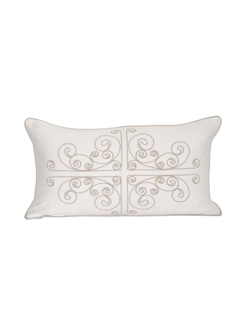 Maspar Unravelled Neutral 100% Cotton Cushion Cover-picture-27