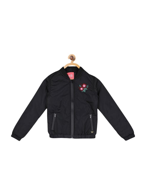 Blue Giraffe Kids Black Embroidered Jacket-picture-20