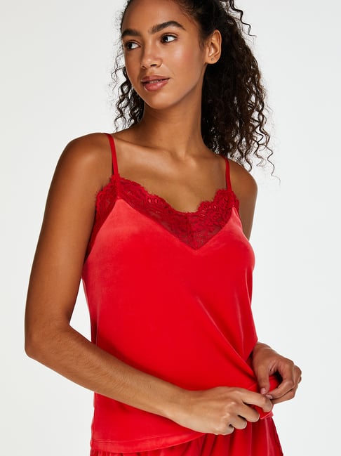 Red camisole nightwear sale