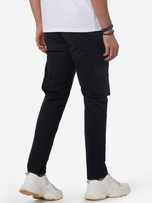 Buy Nuon by Westside Black Carrot Fit Rodeo Cargo Pants Online at Best ...
