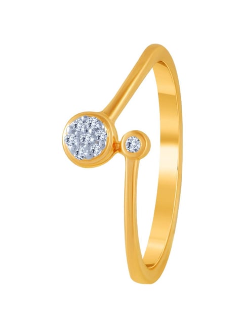 PC Chandra Jewellers Diamond in Heart 18kt Diamond Yellow Gold ring Price  in India - Buy PC Chandra Jewellers Diamond in Heart 18kt Diamond Yellow  Gold ring online at Flipkart.com