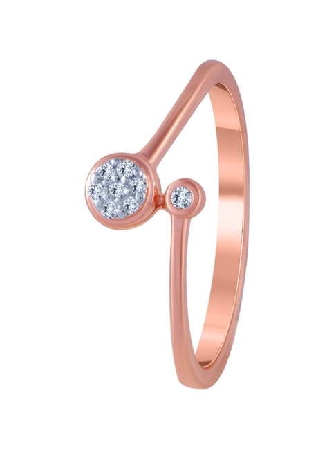 Buy P.C Chandra Jewellers 14k Yellow Gold Lovely Diamond Ring Online At  Best Price @ Tata CLiQ