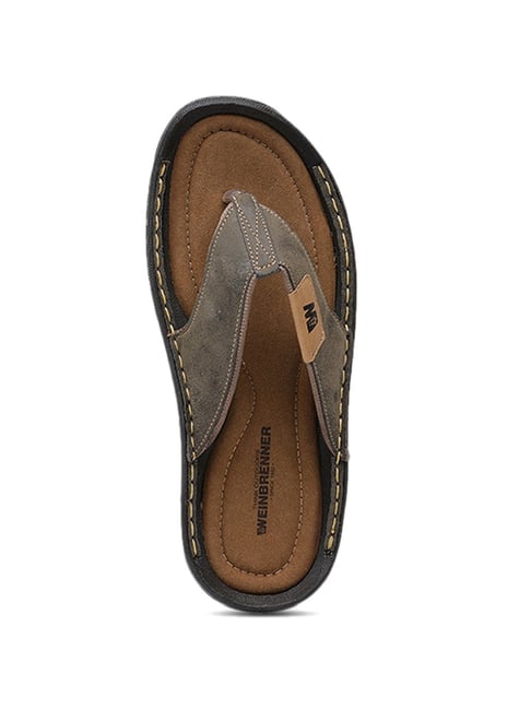 Buy Weinbrenner by Bata Lagos Brown Thong Sandals for Men at Best