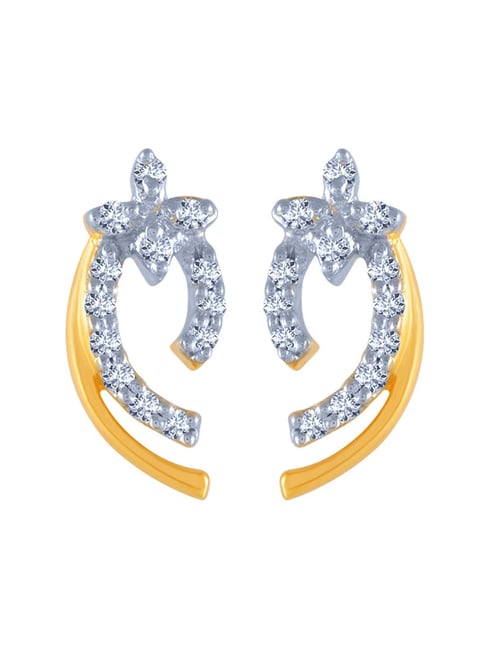 Purchase Gold Diamond Earring at Best Price in India - PC Chandra