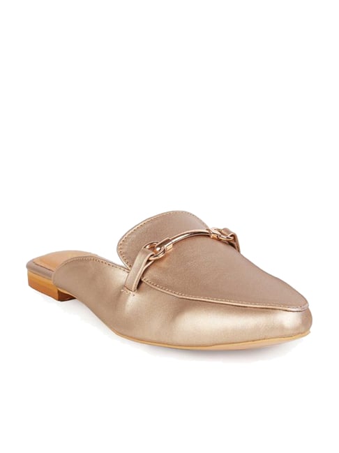 Buy Rocia by Regal Rose Gold Mule Shoes for Women at Best Price