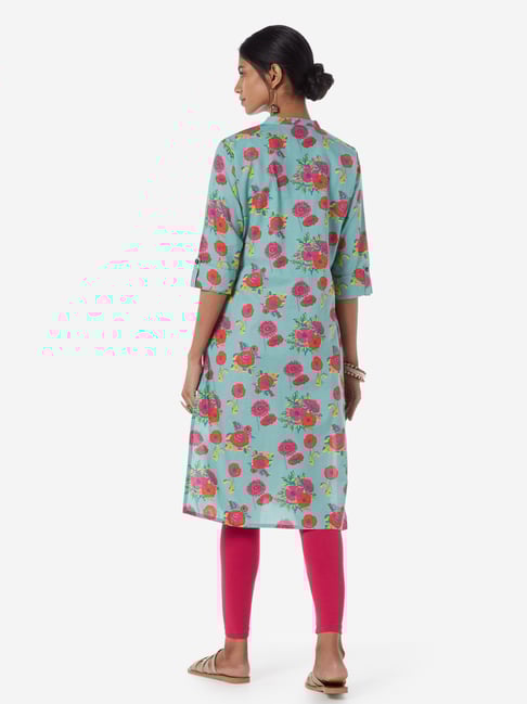 Utsa by westside turquoise kurta hotsell