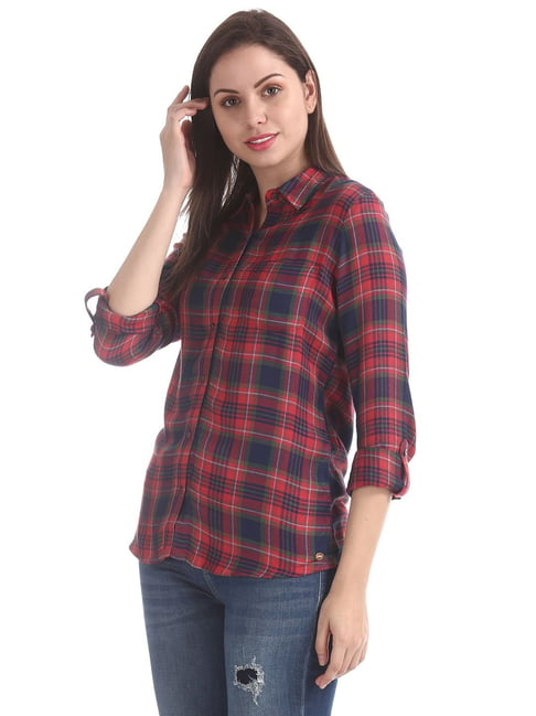 U.S. Polo Assn. Red Checks Shirt