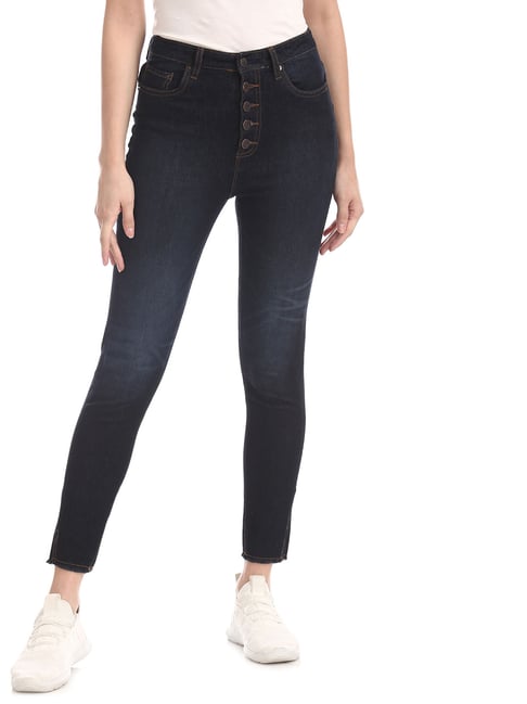 Buy Aeropostale Blue Cotton Jeans for Women Online Tata CLiQ