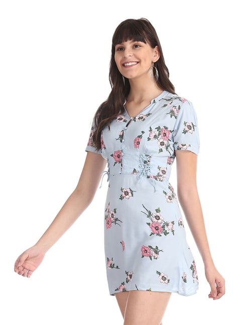 Buy Aeropostale Blue Printed Dress for Women Online Tata CLiQ