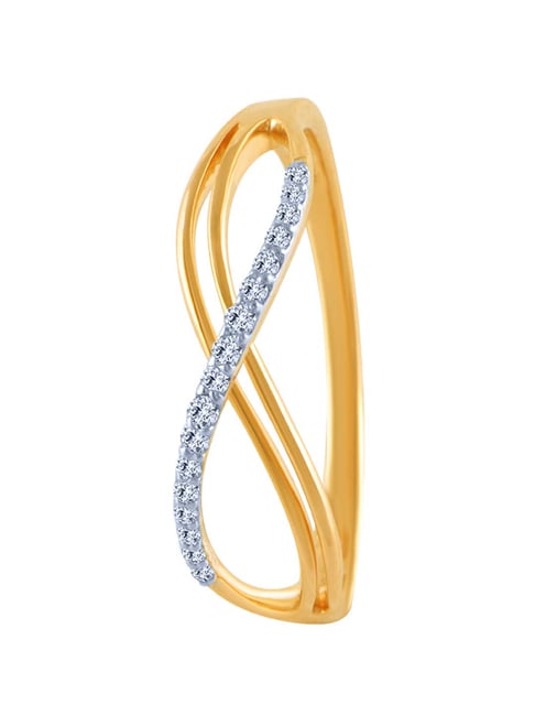 P.C. Chandra Jewellers 14 kt Gold & Diamond Ring