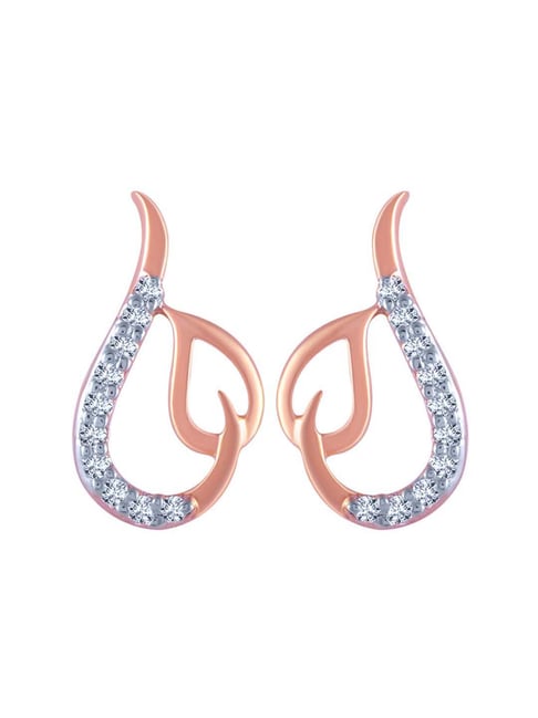 Modern Leaflet Earrings - EFIF Diamonds – EF-IF Diamond Jewellery