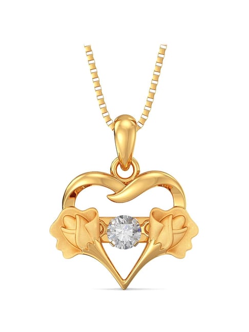 Joyalukkas Heart 22 kt Gold Pendant without Chain-picture-48