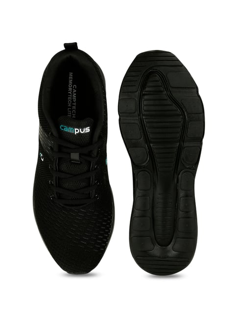 Buy Campus Baleno Black Running Shoes 
