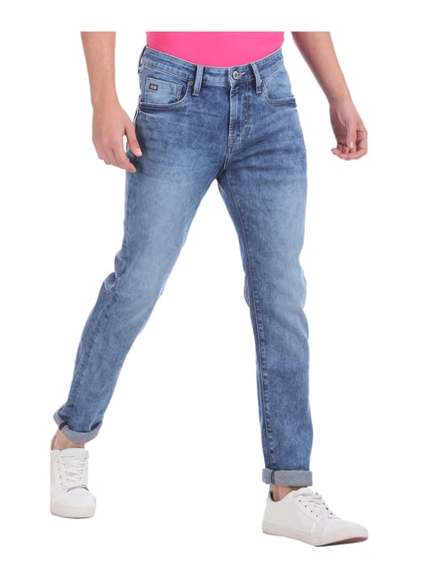 blue acid wash jeans