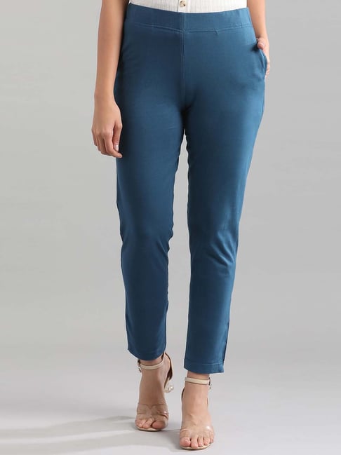 Buy Aurelia Grey Striped Pants for Women Online  Tata CLiQ