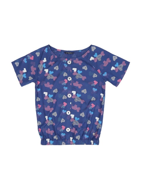 Allen Solly Junior Blue Printed Top