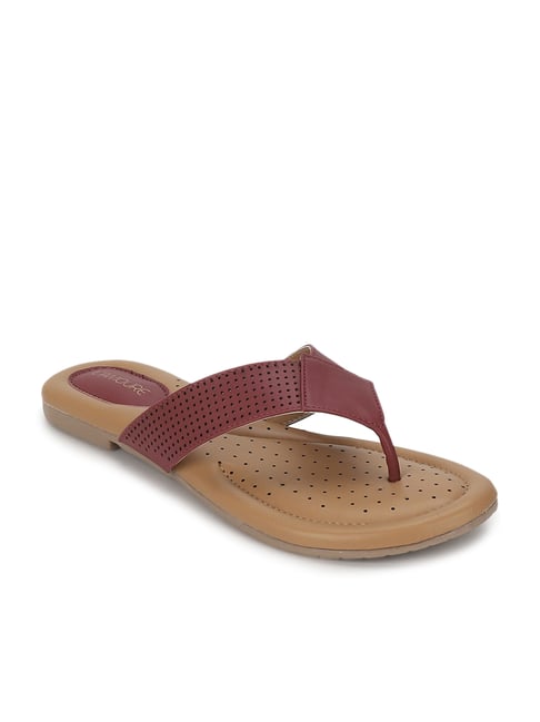 purple thong sandals