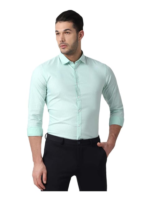Buy Louis Philippe White Cotton Slim Fit Texture Shirts for Mens Online @  Tata CLiQ