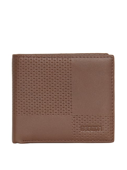 Esbeda Brown Casual Rfid Bi Fold Wallet for Men