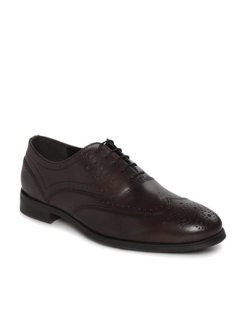 red tape brown brogue shoes